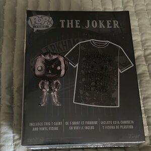 Funko The Joker Black T-Shirt with Vinyl Figure